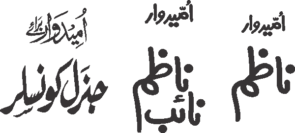Nazim free Urdu vector graphic